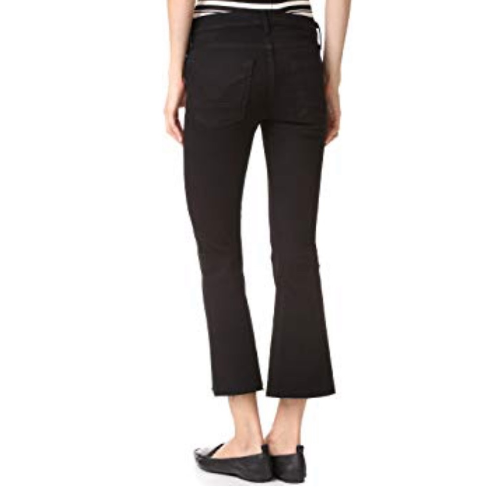 NEW • Hudson • Mia Cropped Flare Jeans Black 26 - Picture 2 of 4